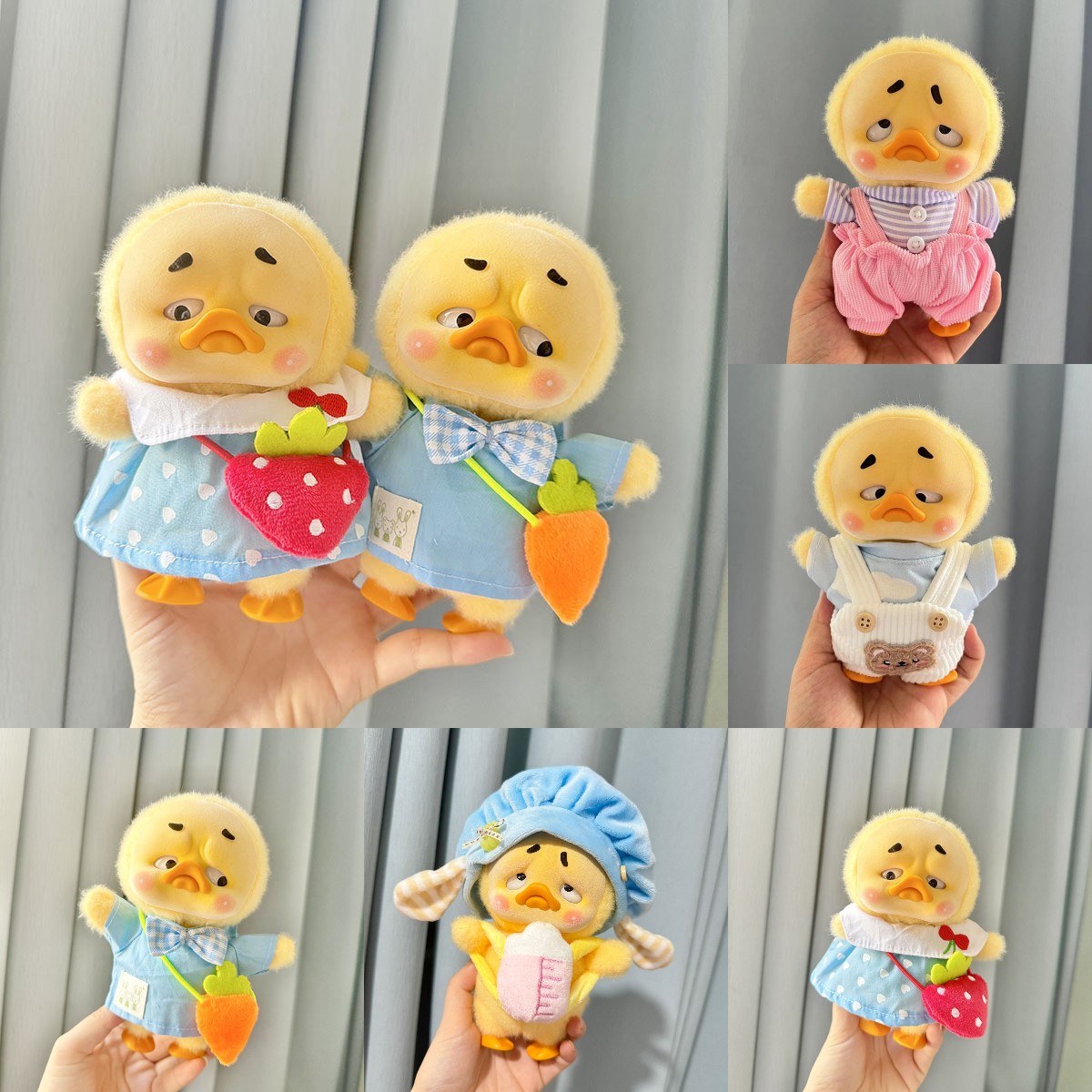 Baby Products In - 幼稚園用のアヒルのぬいぐるみセット,かわいいベビーアクセサリー,小さな黄色いアヒルの人形の服,居心地の良いアヒルの服