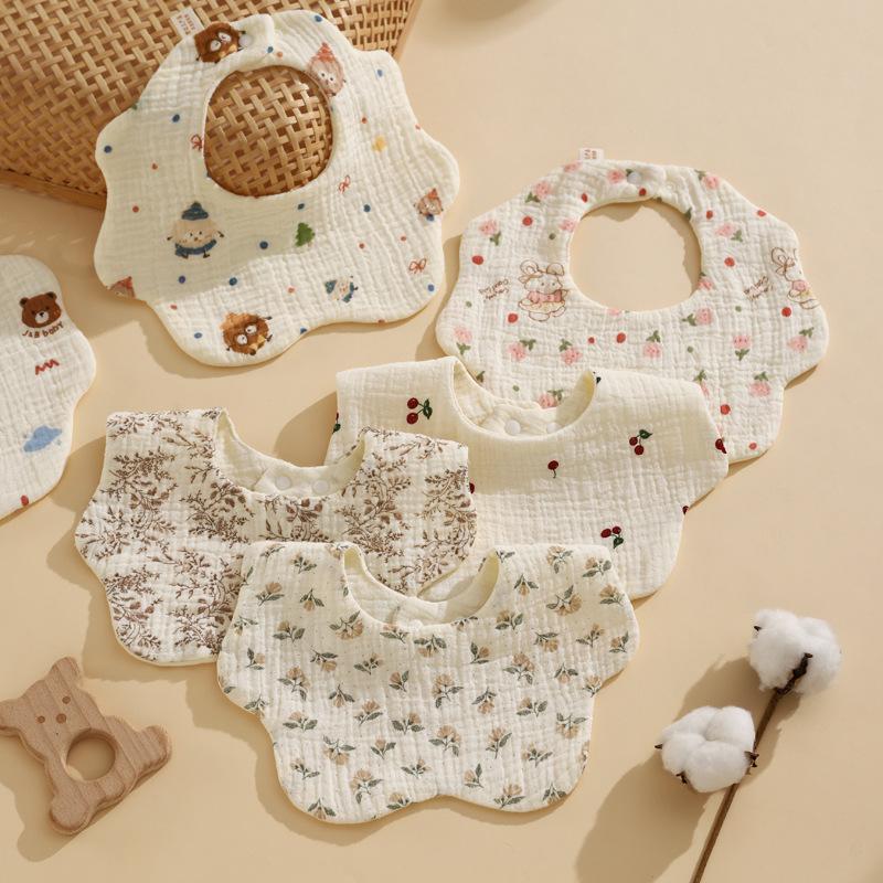 ✰ ✪ 1PC ベビービブ綿新生児ビブ授乳よだれバンダナ唾液 - Baby Products Dropshipping のレビューと価格