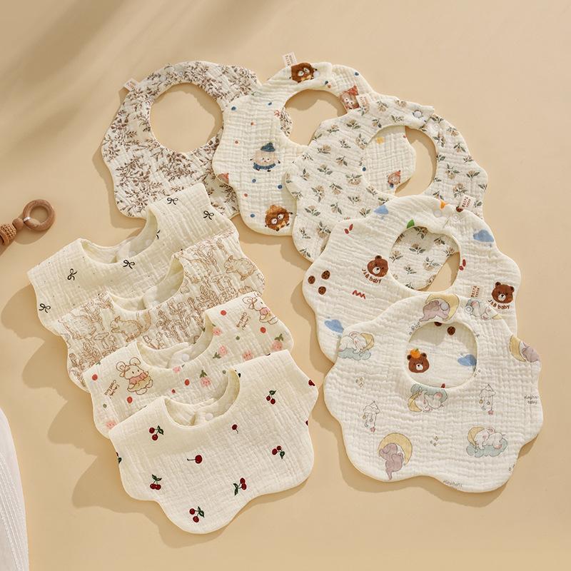 ✰ ✪ 1PC ベビービブ綿新生児ビブ授乳よだれバンダナ唾液 - Baby Products Dropshipping のレビューと価格