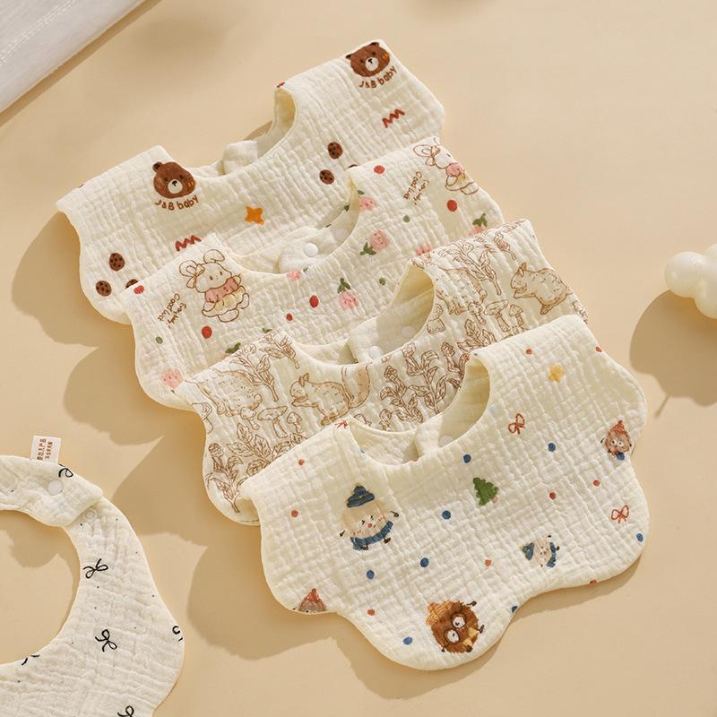 ✰ ✪ 1PC ベビービブ綿新生児ビブ授乳よだれバンダナ唾液 - Baby Products Dropshipping のレビューと価格