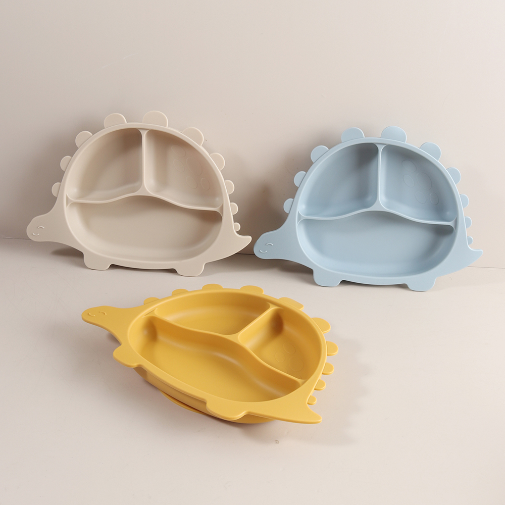 赤ちゃん用シリコン吸盤プレート、幼児用恐竜型仕切りプレート、 - Baby Led Weaning Set のレビューと価格