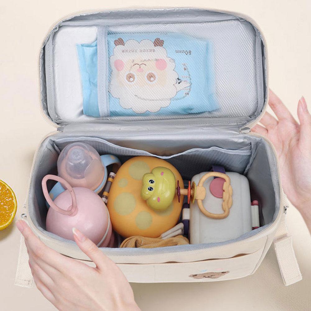 かわいいクマ柄ボトルクーラーバッグ 保温・断熱機能付き ベビ - Diaper Bag Backpack のレビューと価格