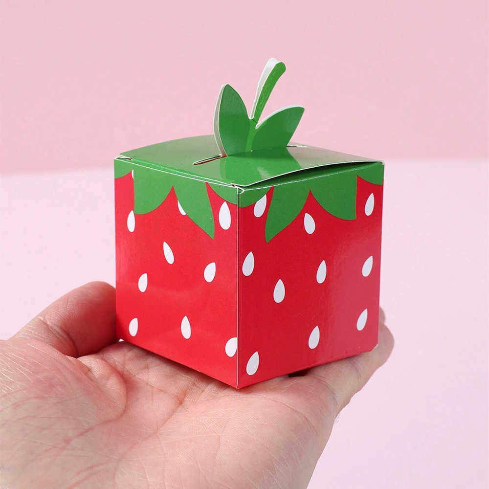 10 個甘いフルーツイチゴテーマ紙クッキーキャンディボックス - Baby Products Pack のレビューと価格