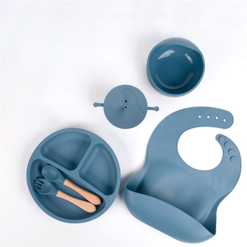 B05C-ベビープレート シリコン製ベビー用食器セット ベビ - Baby Led Weaning Set のレビューと価格
