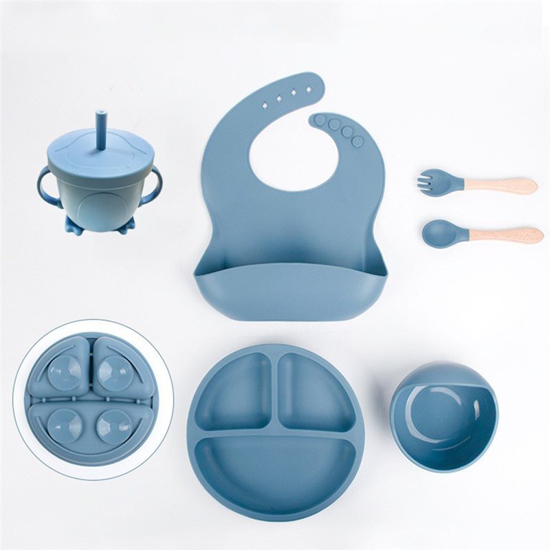 B05C-ベビープレート シリコン製ベビー用食器セット ベビ - Baby Led Weaning Set のレビューと価格