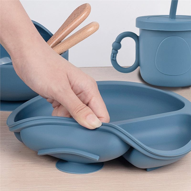 B05C-ベビープレート シリコン製ベビー用食器セット ベビ - Baby Led Weaning Set のレビューと価格