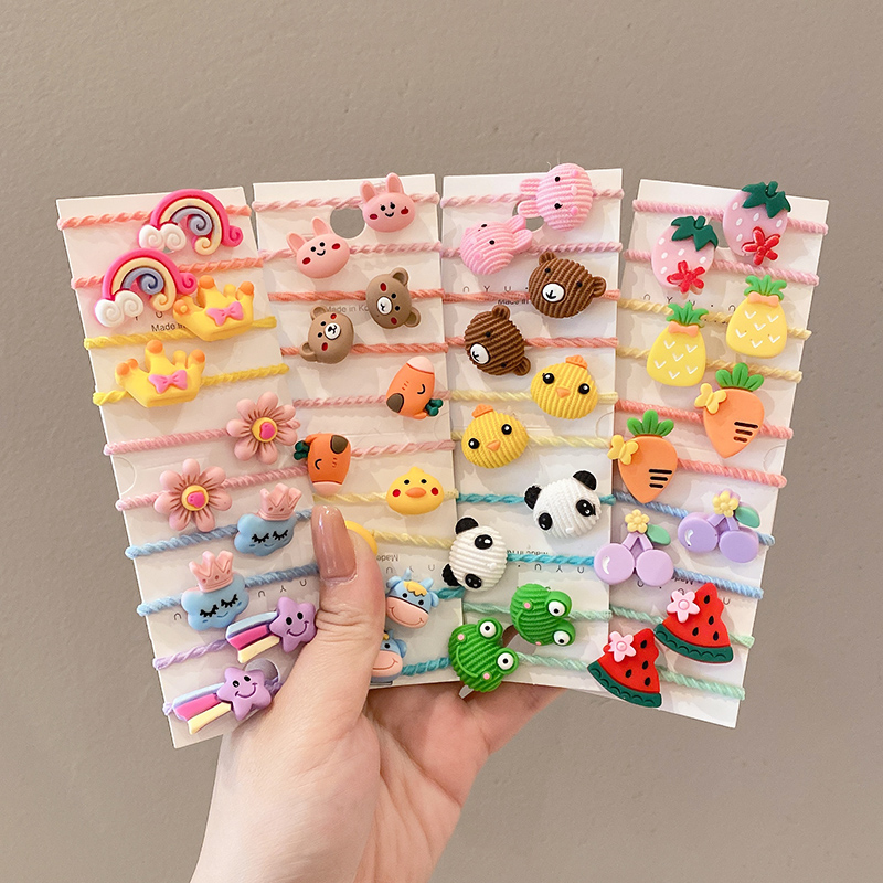 50 個少女漫画フルーツ動物ゴムバンドヘアアクセサリーかわい - Baby Products Gift のレビューと価格