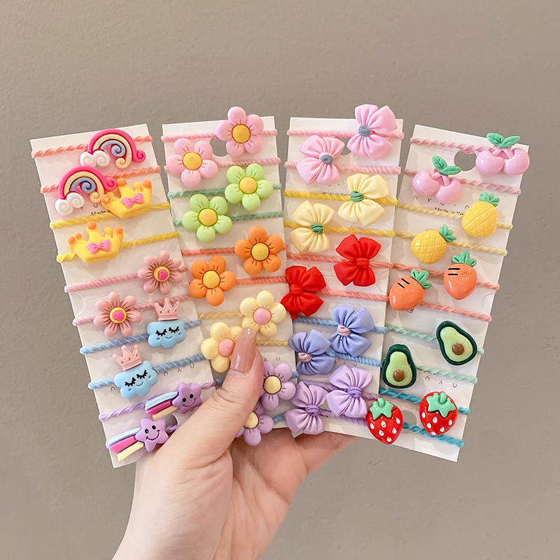 50 個少女漫画フルーツ動物ゴムバンドヘアアクセサリーかわい - Baby Products Gift のレビューと価格