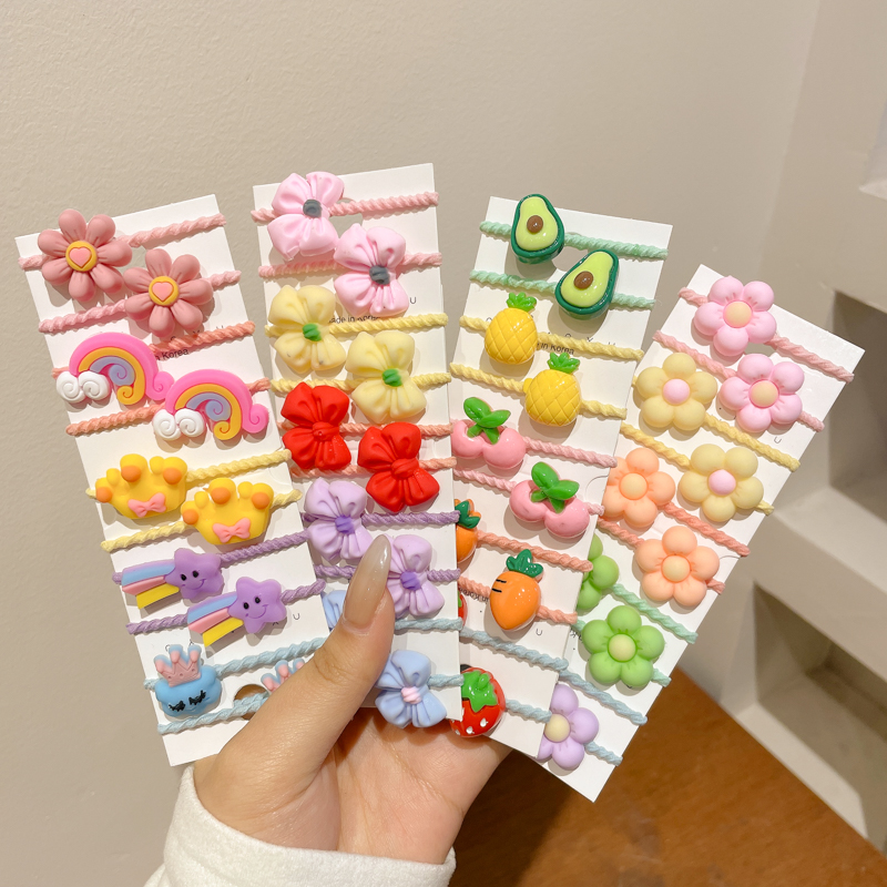 50 個少女漫画フルーツ動物ゴムバンドヘアアクセサリーかわい - Baby Products Gift のレビューと価格