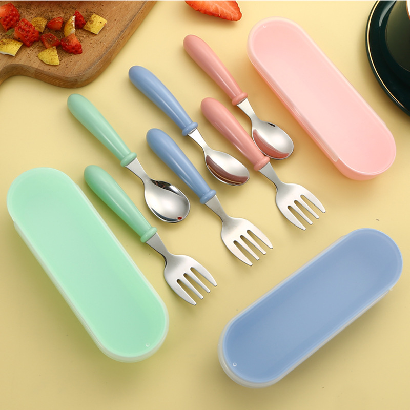 304ステンレス製子供用食器セット、幼児向け人間工学に基づい - Baby Led Weaning Set のレビューと価格