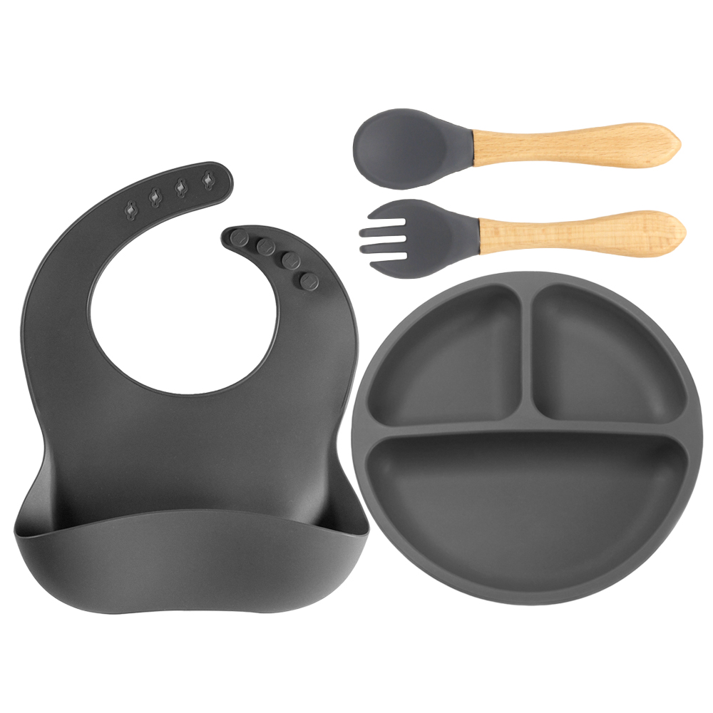 4個入りシリコン製ベビー食器セット、ベビー主導離乳食用品、食 - Baby Led Weaning Set のレビューと価格